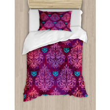 Natural Lilac Pattern Duvet Cover Set