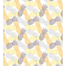Exotic Pineapple Tropics Duvet Cover Set