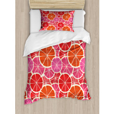 Funky Grapefruit Citrus Duvet Cover Set