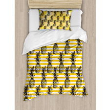 Modern Pineapple Motif Duvet Cover Set