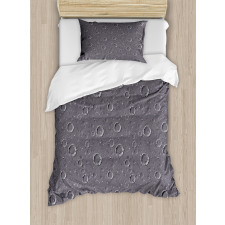 Asteroid Surface Crater Duvet Cover Set