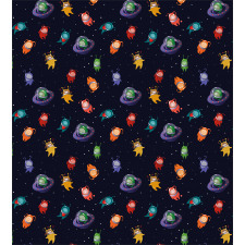 Aliens in Love Happy Duvet Cover Set