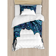 Abstract Marine Pattern Duvet Cover Set