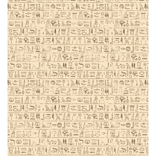 Dated Hieroglyphics Duvet Cover Set