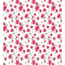 Poppy Flora Blossoms Duvet Cover Set