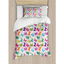 Vibrant Floral Happy Duvet Cover Set