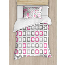 Square Frames Image Duvet Cover Set