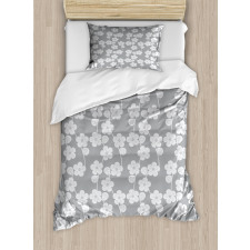 Flower Buds Vintage Duvet Cover Set