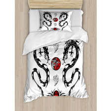 Tattoo Asian Duvet Cover Set