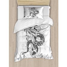 Sketch Art Monster Duvet Cover Set