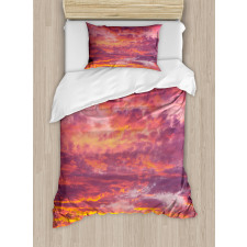 Sunset Clouded Weather Duvet Cover Set