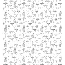 Monochrome Doodle Art Duvet Cover Set