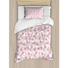 Japanese Cherry Blooms Duvet Cover Set