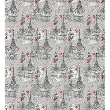 River Seine and Doves Duvet Cover Set