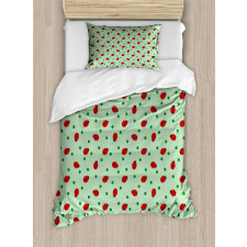 Polka Dots with Insect Duvet Cover Set