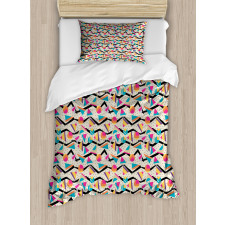 80s Memphis Geometrical Duvet Cover Set