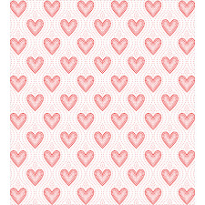 Dotted Heart Pattern Duvet Cover Set