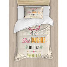 Love Themed Words Duvet Cover Set