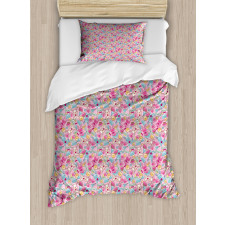 Kawaii Bunnies and Candy Duvet Cover Set