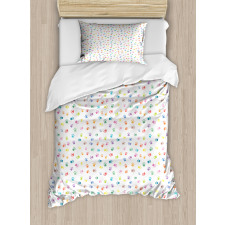 Footprints Cats Dogs Paws Duvet Cover Set