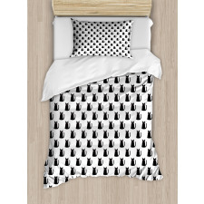 Abstract Modern Monochrome Duvet Cover Set