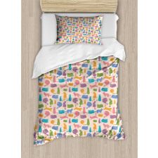 Animals Ornaments Duvet Cover Set