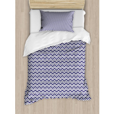 Chevron Dashed Lines Duvet Cover Set