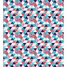 Triangles Beach Mosaic Duvet Cover Set