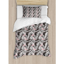 Orchid Palm Duvet Cover Set