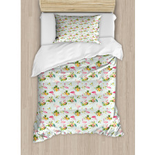 Fresh Flora Pineapples Duvet Cover Set