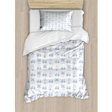 Dutch Ornament Drawings Duvet Cover Set