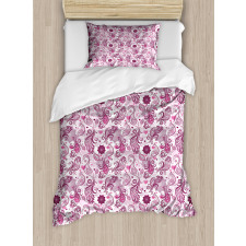 Romantic Birds Flowers Duvet Cover Set