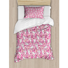 Doodle Kawaii Duvet Cover Set