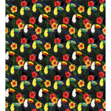 Toucan and Hibiscus Duvet Cover Set
