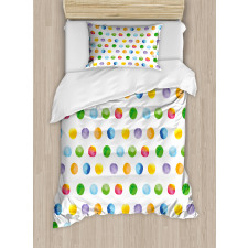 Abstract Polka Dots Duvet Cover Set