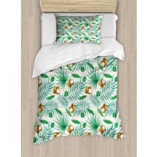 Coconut Aloha Hawaii Duvet Cover Set