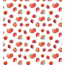 Strawberry Blueberry Duvet Cover Set