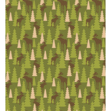 Forest Creatures Moose Duvet Cover Set