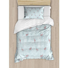 Forest in the Winter Trees Duvet Cover Set