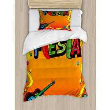 Latino Themed Party Duvet Cover Set