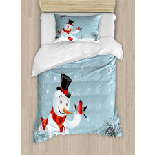 New Year's Eve Birds Duvet Cover Set