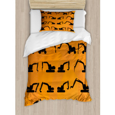 Excavator Track Duvet Cover Set