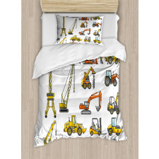 Cartoon Machinery Duvet Cover Set