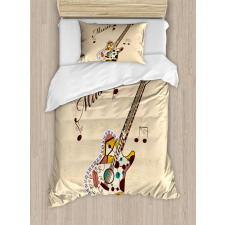 Abstract Funk Instrument Duvet Cover Set