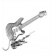 Rock Music Sketch Art Duvet Cover Set