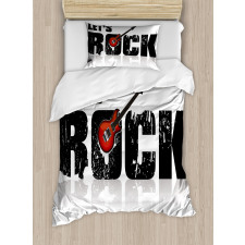 Let's Rock Grunge Fun Duvet Cover Set