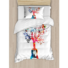 Tree Butterflies Duvet Cover Set