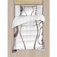 Doodle Style Instruments Duvet Cover Set