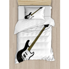 4 String Bass Music Duvet Cover Set