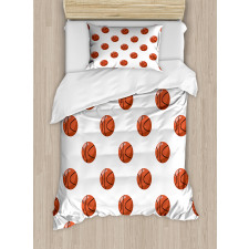 Cartoon Balls Score Duvet Cover Set